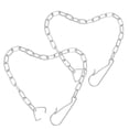 thumbnail image 4 of Shisuyan 2pcs Stainless Steel Toilet Flapper Chain Toilet Tank Chain Replacement For Toilet Flushing Mechanism Universal Fit For Most Toilets, 4 of 9