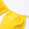 thumbnail image 6 of vigerkar Womens One Piece Swimsuit Tummy Control Bathing Suit Sexy Cheeky High Cut Out Cute Ladies Swimwear (Yellow, XL), 6 of 9
