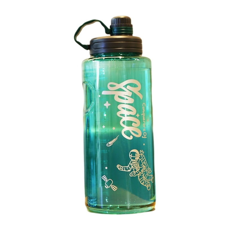 Washranp 37/51/68/101oz Sports Water Bottle with Scale and Straw,Drop-resistant  Large Capacity Portable Drinking Mug for Travel Gym - Walmart.com