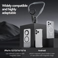 thumbnail image 4 of VIPQV Magnetic Neck Mount for Phones, Neck Cell Phone Holder POV/Vlog Selfie Mount Hand Free Phone Neck Holder Chest Stand Strap Video Recording for iPhone Android Phones, Gray, 4 of 10