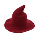 thumbnail image 1 of Sombrero de bruja para mujer para Halloween, sombreros de lana de ala ancha, gorro de punto para fiesta y diario, 1 of 5