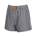 thumbnail image 4 of Women's Concepts Sport  Charcoal San Francisco 49ers Two-Pack Stripes and Solids Boxer Shorts Set, 4 of 5