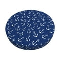 thumbnail image 2 of Lsque Nautical Anchors Round Bar chair cushion covers Velvet Fabric Premium Comfort Protects from Scratches and Stains for 14-17 Inch Chair- 13 inch, 2 of 7