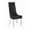 Black, variant on Acme Gianna Ivory PU & Stainless Steel Dining Chair (Set-2)