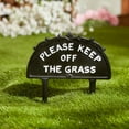 thumbnail image 2 of Home Decorative Please Keep Off The Grass Metal Garden Stake, 2 of 4