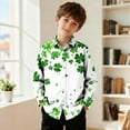 thumbnail image 5 of KyCheLot Boys St Patrick's Day Shirt Printed Button down Shirts Casual Long Sleeve Blouse 3-16 Years, 5 of 7