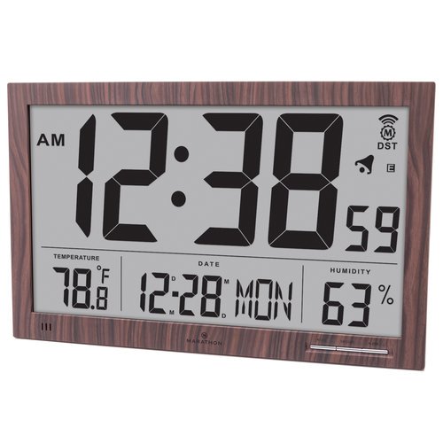 Marathon Watch Company Slim Jumbo Atomic Wall Clock