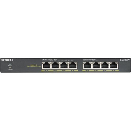 UPC: 0606449146820 | NETGEAR 8-Port Gigabit Ethernet Unmanaged PoE+ Switch (GS308PP) – with 8 x PoE+ @ 83W  Desktop/Rackmount/Wallmount  Sturdy Metal