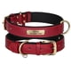 thumbnail image 3 of Customized Leather ID Nameplate Dog Collar Soft Padded Dogs Collars Engraved Dog Name Collar For Small Medium Large Dogs, 3 of 5