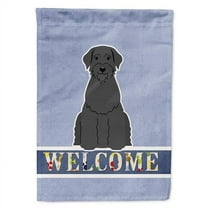 Caroline's Treasures BB5647GF Giant Schnauzer Welcome Flag Garden Size , Small, multicolor
