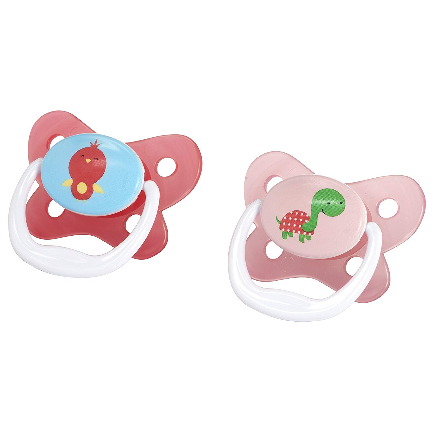 Dr. Brown's Prevent Contour Pacifier, Stage 3 (12m+), Polka Dots Pink