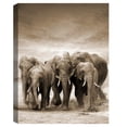 thumbnail image 4 of Masterpiece Art Gallery Sepia Herd Elephants By Belle Maison Canvas Art Print 30" x 40", 4 of 4