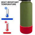 thumbnail image 4 of Bota De Botella Bota De Botella Escalada Botella de silicona suave Bota Botella de agua Copa de manga inferior para Hydro Flask (Rojo), 4 of 6