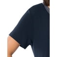 thumbnail image 3 of Fruit of the Loom Women's Soft & Breathable V-Neck Short Sleeve Top & Pajama Pant Set, Sizes S-4X, 3 of 10