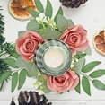 thumbnail image 7 of Valentines Day Decorations Home, Small Valentines Wreath, 10.6" Valentines Candle Ring, Small Rose Eucalyptus Candle Wreath for Wedding Party Table Decorations Spring Front Door Porch Decor, 7 of 7