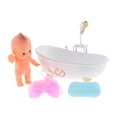 thumbnail image 1 of Juego de baño Sunnimix muñeca Electrónica con bañera de trabajo Real, 1 of 8