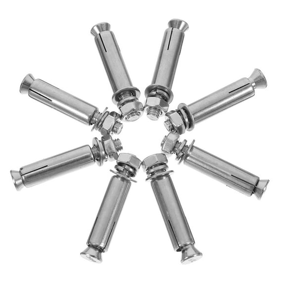8pcs Stainless Steel Expansion Bolts M8 Expansion Screws for Concrete Wall Fastening