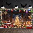 thumbnail image 5 of Merry Christmas Theme Background Banner Christmas Party Decoration Xmas Santa Claus Backdrop Supplies Photo Shoot Props, 5 of 9