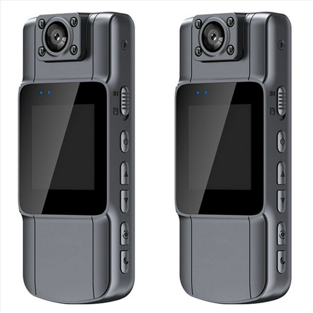 2X Cámara de Vídeo Digital Cámara Corporal HD Graba Audio y Vídeo 7 Horas de Duración de la Batería Versión Normal