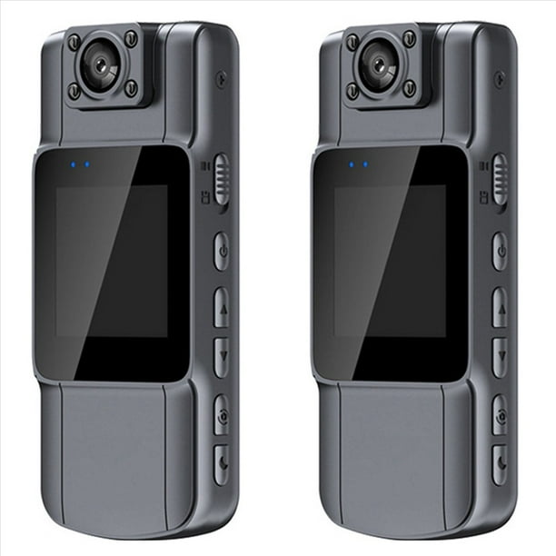 2X Cámara de Vídeo Digital Cámara Corporal HD Graba Audio y Vídeo 7 Horas de Duración de la Batería Versión Normal