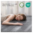 thumbnail image 3 of Memory Foam Mattress Topper,4 Inch Queen Mattress Topper Pressure Relief with Cooling Gel and Removable & Washable Embossed Cover, & Oeko-TEX Certified, Grey, Queen, 3 of 8