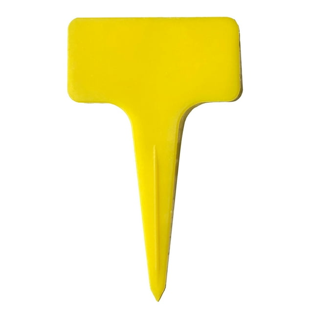 Amdohai 100 Pcs Plant Labels Colorful T-Type Tags Garden Markers Plastic-Reusable Waterproof