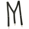 thumbnail image 2 of Tirantes para hombre con 3 abrazaderas de gancho tipo Y pantalones con tirantes resistentes pantalones tirantes correas elásticas para disfraz fiesta Negro, 2 of 8