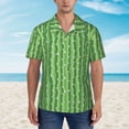thumbnail image 2 of Balery Cactus Camisas hawaianas de manga corta para hombre, camisas playeras de corte holgado, camisas de vacaciones con botones,3X-Large, 2 of 7