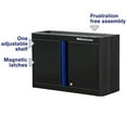 thumbnail image 2 of Montezuma Garage Tool Storage System 30.5 x 12" Locking 2 Door Wall Cabinet, Black Finish, 2 of 9