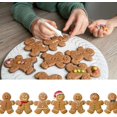 thumbnail image 4 of Gingerbread Man Cutters Set 3 Pack Stainless Steel Cookie Cutter Biscuit Cutter Shapes for Christmas Cake Decorating, Pastry, 4 of 7
