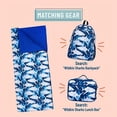 thumbnail image 4 of Wildkin Kids Original Sleeping Bag for Boys and Girls, Measures 57 x 30 Inches (Sharks Blue), 4 of 4