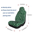 thumbnail image 4 of Naloa Christmas Pattern At Buffalo Plaid Car Seat Covers 2PCs Front Car Seat Covers Universal fit for Most Cars SUVs and Trucks - 1, 4 of 5