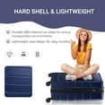 thumbnail image 4 of 24 Inch Luggage Suitcase, Hardside Expandable Rolling Suitcase with TSA Lock, , Checked-Medium Lightweight Luggage with Spinner Wheels, Blue, 4 of 9
