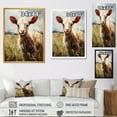 thumbnail image 4 of Designart "Brown Goat in a Farm Meadow I" Animals Framed Wall Art - Traditional Brown Goat Hallway Framed Wall Art Decor, 4 of 6