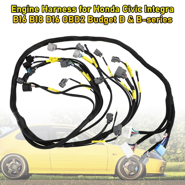 Arnés de motor para Honda Civic Integra B16 B18 D16 OBD2 Budget D y B-series