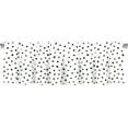 thumbnail image 2 of Blackout Polka Dots Black and White Rod Pocket Short Window Curtain Valance for Kitchen Bedroom Decor, 52" x 18", Black and White, 1 Panel, 2 of 6