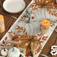 thumbnail image 4 of Orange Pumpkins, Eucalyptus Fall Table Runner, Autumn Thanksgiving Kitchen Dining Table Decoration for Home Party Decor 13x72 Inch, 4 of 4