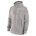 thumbnail image 2 of Men's Nike Gray Chicago Bears 2023/24 Sideline Club Full-Zip Hoodie, 2 of 3