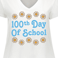 thumbnail image 4 of Inktastic 100th Day of School Party Women's Plus Size V-Neck T-Shirt, 4 of 5