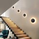 thumbnail image 3 of JSXing Aplique de pared LED Eclipse, L&aacute;mpara de Pared para Exterior y Interior, lampara de pared moderno negro. Impermeable IP65. Blanco c&aacute;lido/Blanco. CA 12 W cableado. Aluminio, 3 of 7