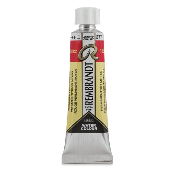 Rembrandt Artist Watercolors - Permanent Red Medium, 10 ml tube