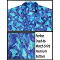 thumbnail image 3 of HAPPY BAY Women's Blouse Tops Hawaiian Boyfriend Shirt S Blue_AA182, 3 of 5