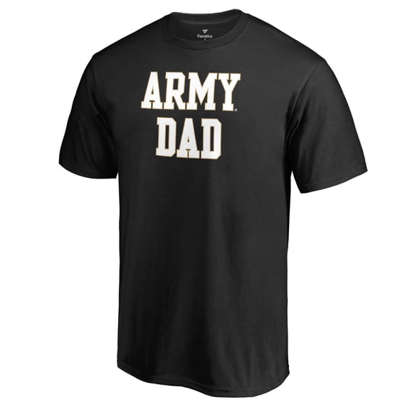 Men's Black Army Black Knights Team Dad Crewneck T-Shirt