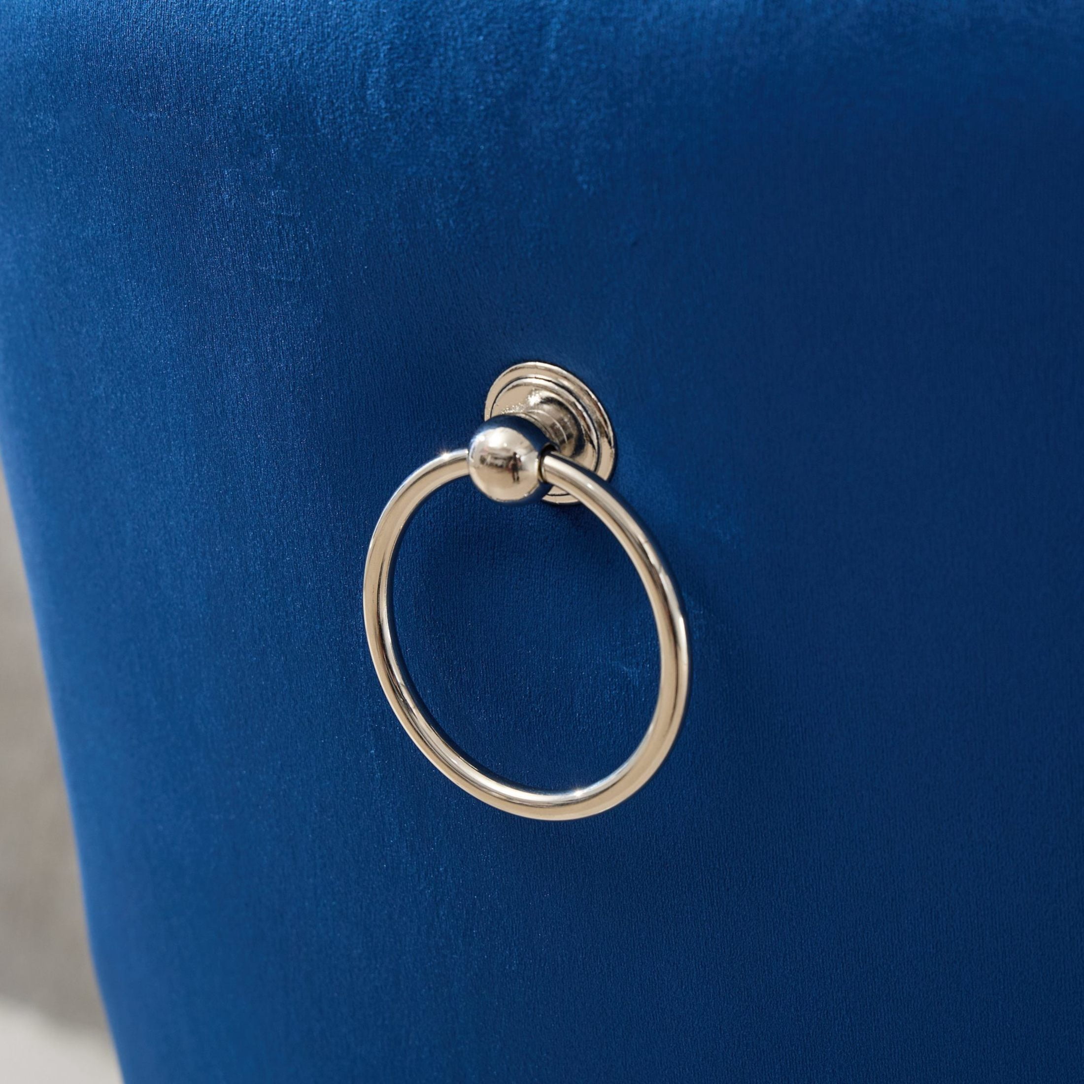 Noble House Set of 2 Swivel Barstools, Adjustable 27-35" Height, Tufted Velvet Upholstery, Blue