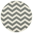 thumbnail image 6 of SAFAVIEH Courtyard Ayden Chevron Indoor/Outdoor Area Rug, Grey/Beige, 4' x 4' Square, 6 of 11