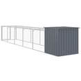 thumbnail image 3 of vidaXL Cage à Poules avec Rangée Anthracite 110x609x110 cm Acier Galvanisé, 3 of 5