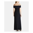 thumbnail image 2 of RALPH LAUREN Womens Navy Spaghetti Strap Maxi Sheath Evening Dress Size: 14, 2 of 4