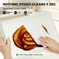 thumbnail image 5 of HONGBAKE Ceramic Cookie Sheets Nonstick Sets, Non-Toxic Baking Pan, Cookie Sheets for Baking with Diamond Texture Pattern, Heavy Duty 0.8mm Aluminized Stee Baking Sheet Pans for oven - Ceramic Cream, 5 of 7