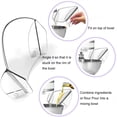 thumbnail image 5 of Advancent Batidora de pie con protector de acero inoxidable para mezclar sin ensuciar, verter para batidora de cocina, verter Abs Cocina y Comedor, 5 of 5
