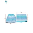 thumbnail image 7 of Deago Women's Tie Dye Winter Beanie Hat Scarf Set Warm Knit Hat Thick Fleece Lined Skull Caps Neck Warmer (Purple), 7 of 7